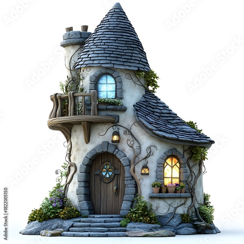 Fantasy Medieval Towers and Castles – Fairytale Stone Buildings, Cozy Lighthouses and Enchanted Architecture Illustrations