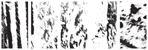 Dirty overlay grunge vector set.Distress overlay vector textures.Simply place illustration over any object to create grungy effect.