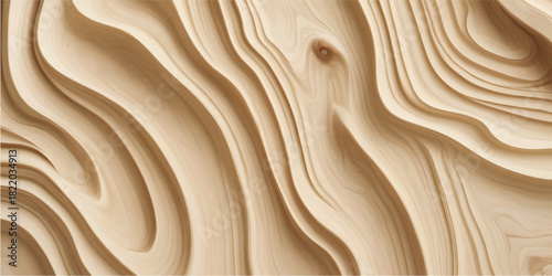 Brown chocolate liquid satin silk texture design on a smooth wooden timber backdrop wallpaper