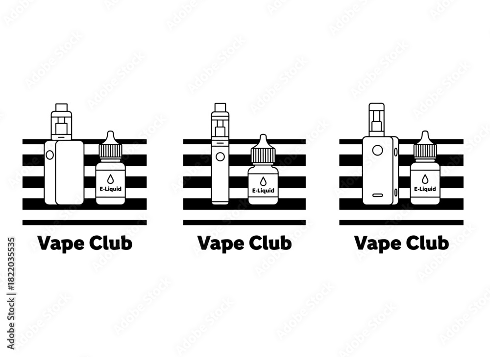 Obraz premium A set of vape devices