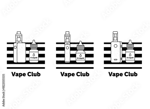 A set of vape devices