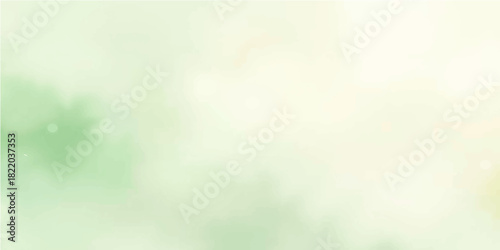 Abstract soft green nature wallpaper with bright blue sky bokeh light effect and gentle motion blur pattern backdrop design