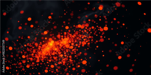 Abstract red and black heart pattern texture vector for valentine or love design