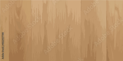 Vector illustration of a natural brown hardwood grain texture pattern for wooden floor, wall, or panel surface design