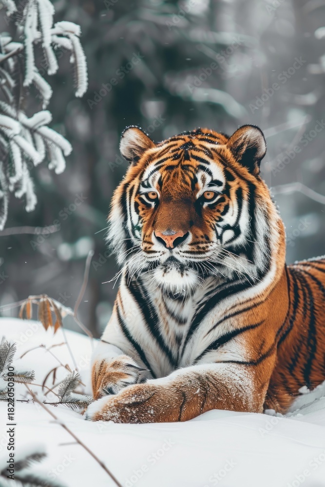 Obraz premium Tiger wildlife animal mammal.