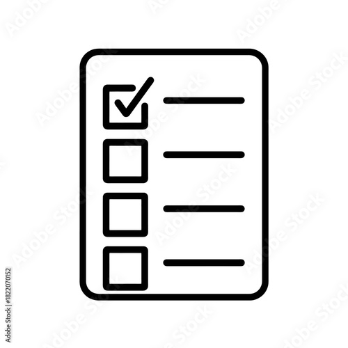 Fine line prioritization icon symbolizing task hierarchy and focus management, ideal for productivity planning, strategic decision tools and goal orientation systems