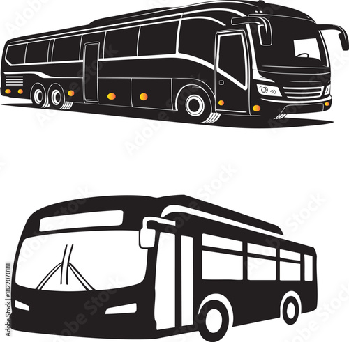 vector illustration of a bus
