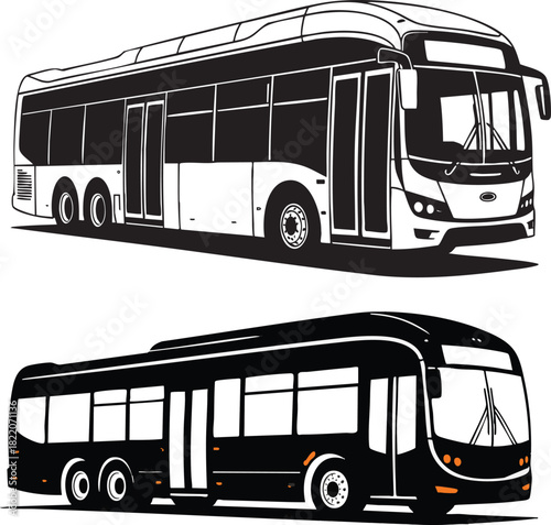vector illustration of a bus