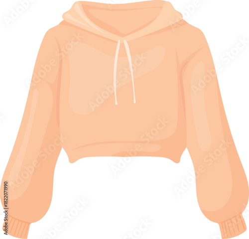 Cozy jumper cartoon icon. Fluffy winter clothes