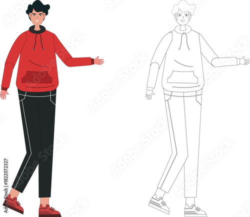 Young Man Character Illustration