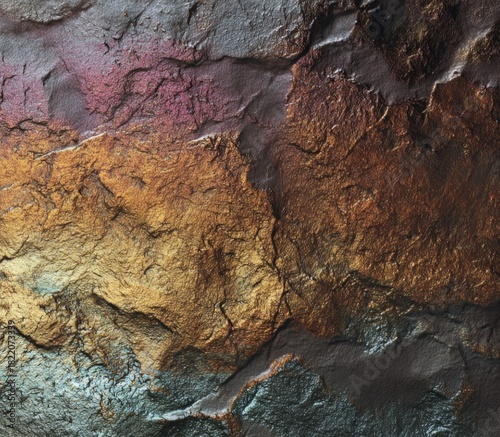 Textured Stone Facade: An abstract display of natural stone, revealing a tapestry of textures and colors, embodying the enduring beauty of earth.