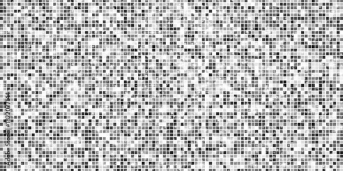 Silver mosaic disco ball background with white mirror glitter and light spots texture. Shiny grey tones sequin pattern. Festive fashion decoration. Glam sparkle Christmas wall. Vector illustration.