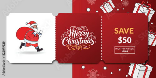 Christmas Coupon Save $50 Promo Code Xmas Gifts Santa Holiday Season