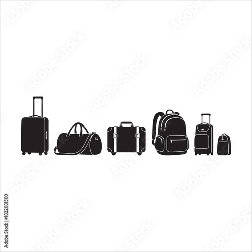 Travelling Bags Vector 