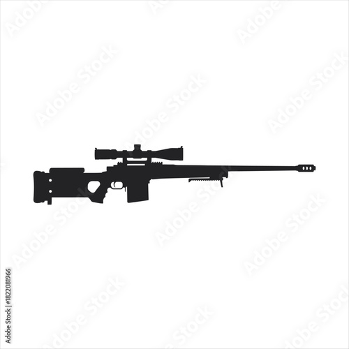 assault rifle vector illustration