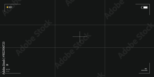 Viewfinder with Focusing Screen Featuring Grid Display for Video Recording and Camera Operation for Creating Visual Content Such as Photography and Videography