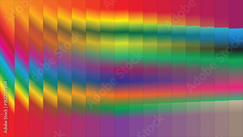 Vibrant Abstract Rainbow Gradient Art | Dynamic Spectrum Flow Lines & Modern Digital Colorwave Pattern for Creative Backgrounds and Inspiration