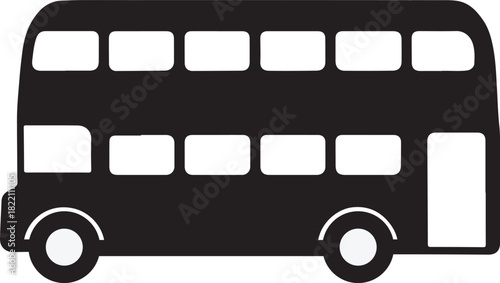 vector illustration of the bus of uk