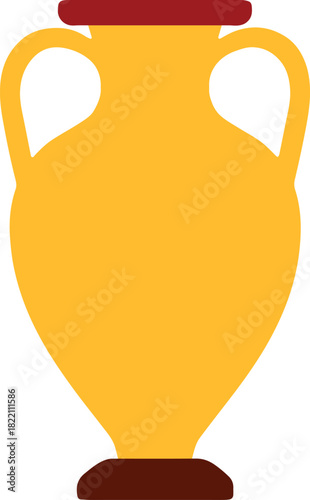 vector illustration of a greece architecture vase