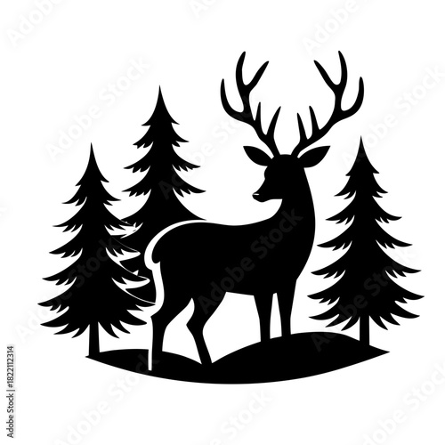 deer in the woods