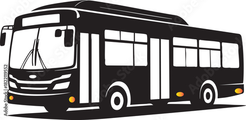 old bus isolated on white