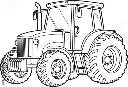 tractor isolated on white background