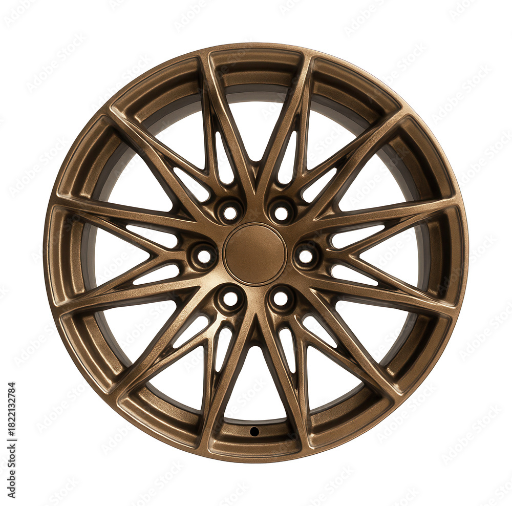 Obraz premium Bronze-tinted alloy wheel rim with a Y-spoke design.