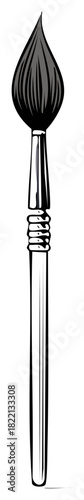 Fine Art Paintbrush Tool for Creative Painting Artwork Design Illustration