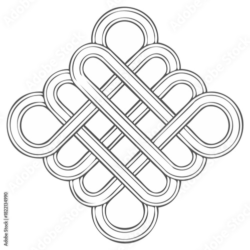 Endless Knot Symbol Illustration