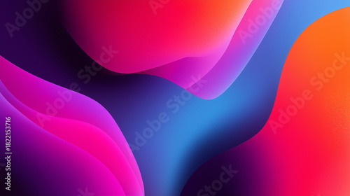 Colorful abstract background featuring smooth gradients and flowing shapes for modern design