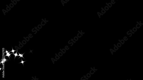 Wallpaper Mural Doodle cartoon twinkling stars with glitter burst effect, glowing 2D star sparkle animation, magic sparkles, glitter line stars, shining sparkle motion on transparent and black screen, 4K video Torontodigital.ca