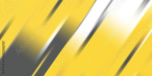 Abstract diagonal black yellow and white stripes racing background