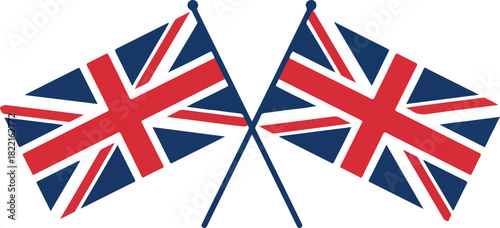 flag of united kingdom vector illustration on isolated background