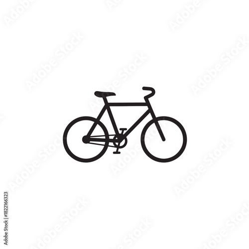 Bicycle silhouette two-wheeled vehicle icon