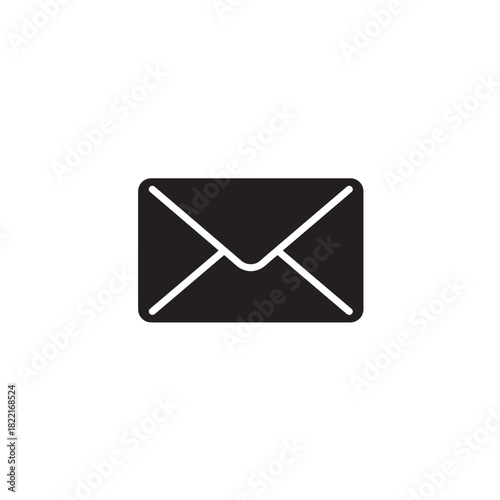 Mail envelope silhouette closed envelope shape icon