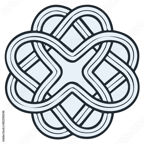 Intricate Celtic Knot Design Abstract Geometric Pattern Symmetry