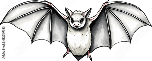 Vector illustration of a bat.
