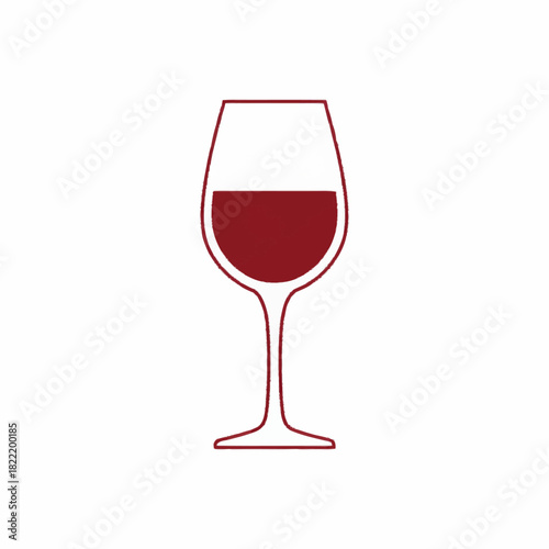 Red wine in elegant glass sophisticated beverage icon perfect for dining celebration gourmet drink restaurant or luxury lifestyle design