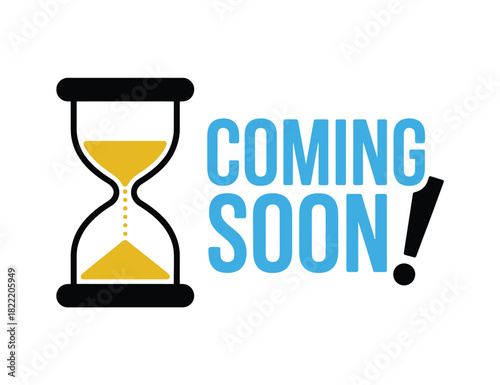 An hourglass with sand flowing through it indicates that something is coming soon, next, or anticipated.