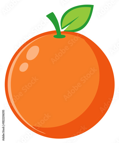 Orange Fruit with Green Leaf, Vitamin C Rich Citrus and Healthy Eating