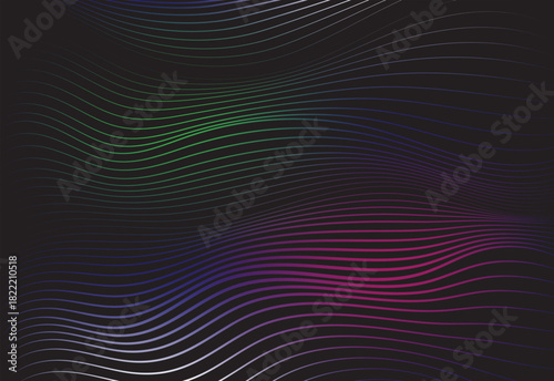 Abstract stripes pattern background with aurora colors, suitable for background, wallpaper, home decor, art print, screen saver or web banner