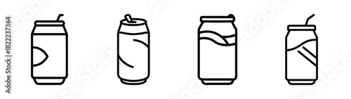 Stylish vector soda can illustration for your design projects