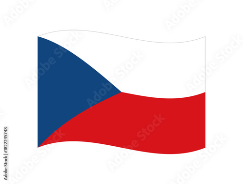 Waving flag of Czech Republic