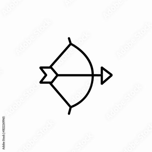 sport archery icon sign vector