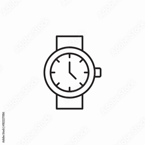 wrist watch icon sign vector