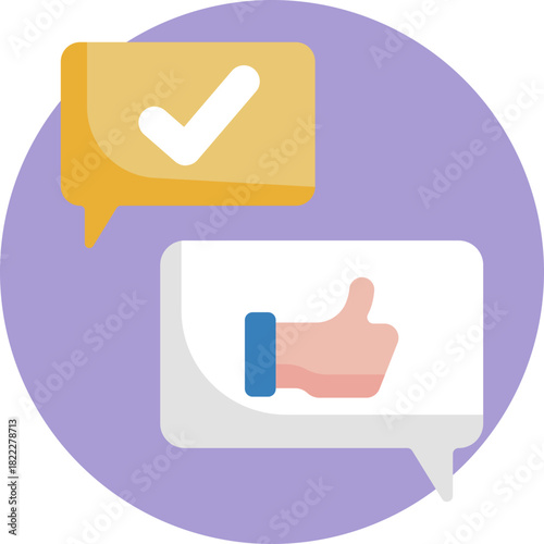 Indicates agreement or approval in a conversation.