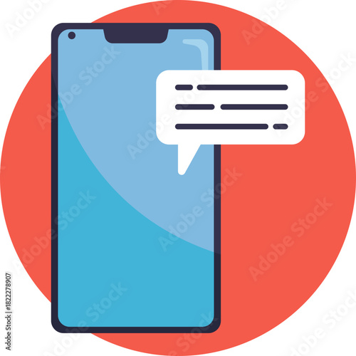 Icon symbolizing online or text-based discussion.