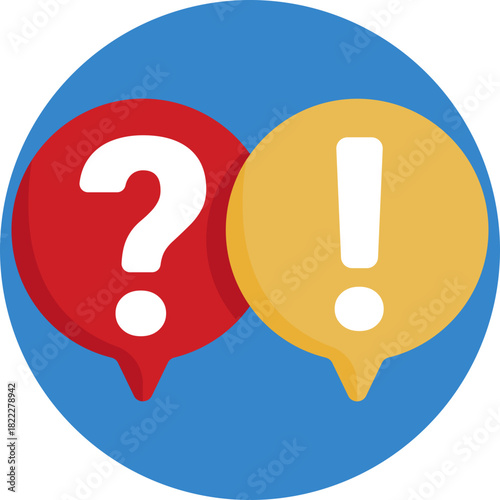 Graphic combining a question mark and exclamation point to highlight important or confusing points.