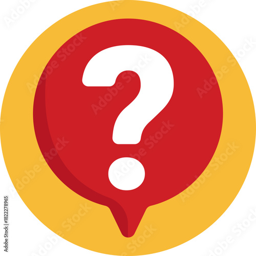 Symbol representing a question or inquiry in a conversation.