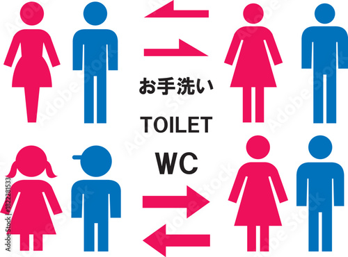 トイレのマークセット